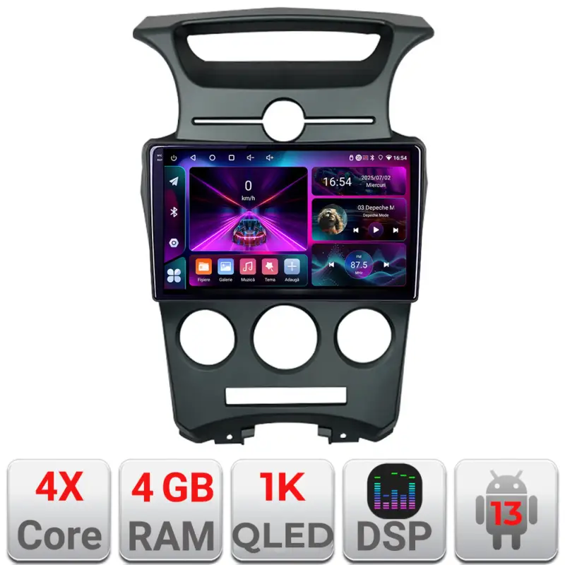 Calitate înaltă Navigație Android Kia Carens 2006-2012 cu GPS, 4GB RAM, 64GB și ecran 1K
