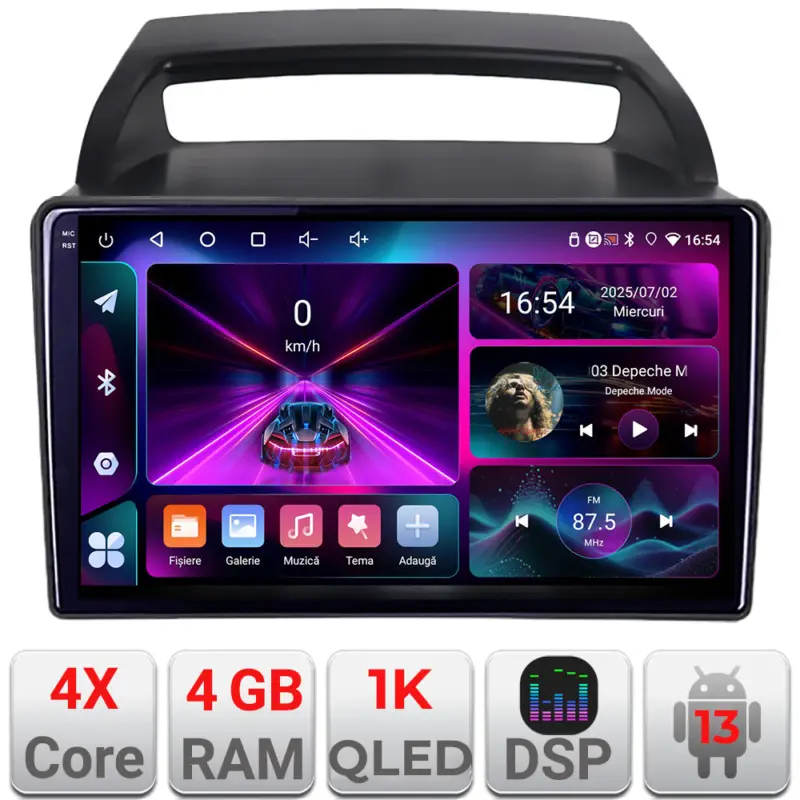 Promoție Navigatie Android Kia Carnival 2006-2014, GPS, 4GB RAM, 64GB, ecran InCell 1K