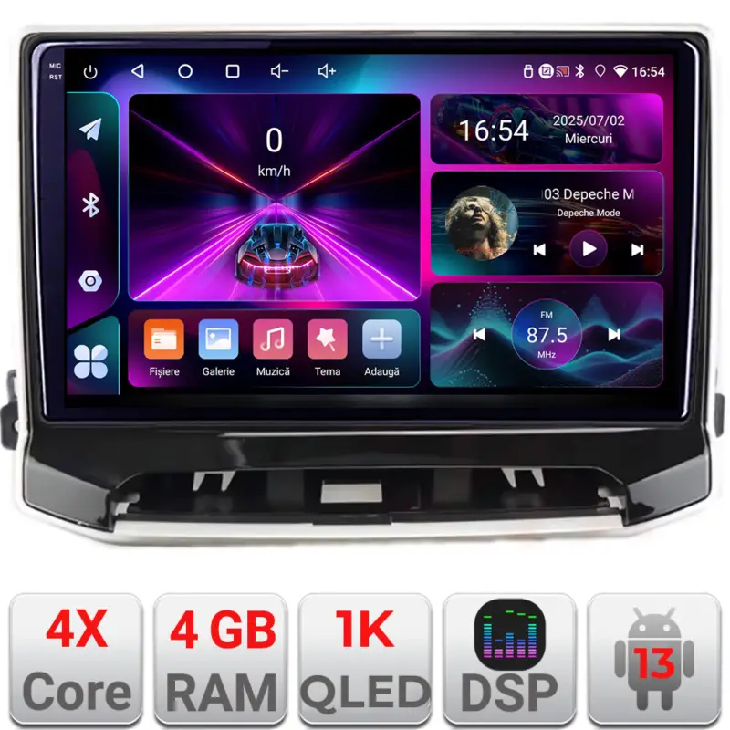 Navigație Android Jeep Compass 2021+ dedicată, 4GB RAM, 64GB, ecran 1K Cumpără acum