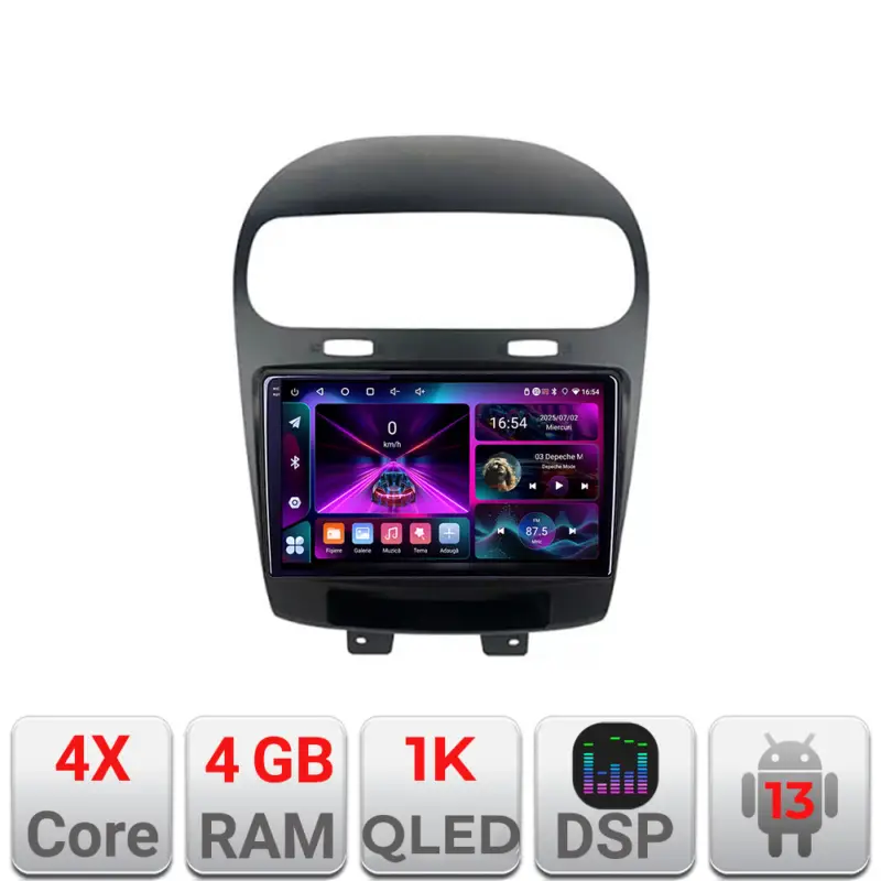 Reducere Navigație Android Fiat Freemont / Dodge Journey 2012-2019, 4GB RAM, 64GB, ecran 1K
