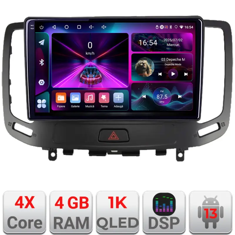 Navigatie Android Infiniti G35 G37 2006-2013, GPS, 4GB RAM, 64GB, ecran 1K Discount