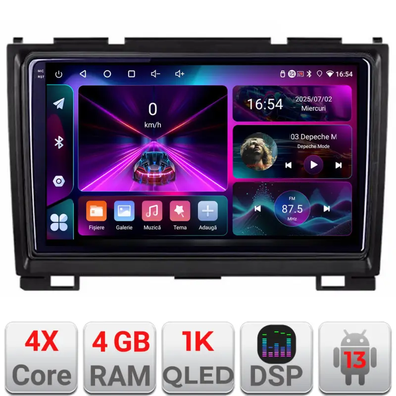 Navigatie Android Hummer H2 2008-2009, GPS, 4GB RAM, 64GB, ecran 1K Cel mai bun preț