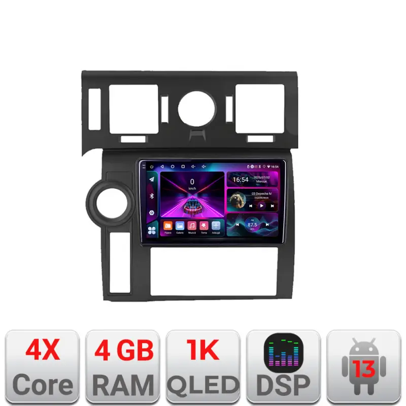 Navigație Android Hummer H2 2008-2010 cu GPS, 4GB RAM, 64GB și ecran 1K Popular