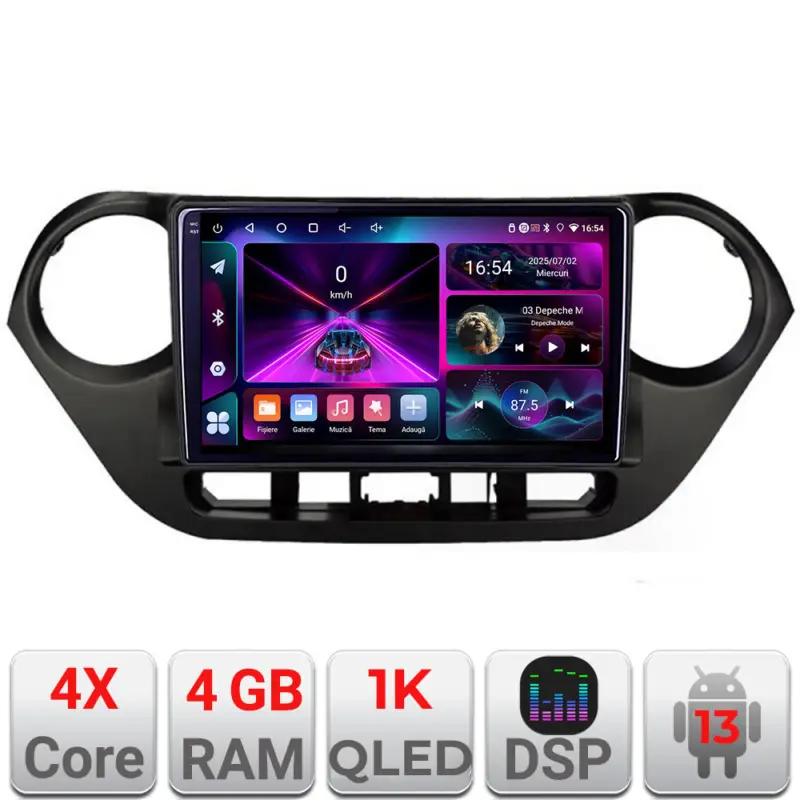 Chilipir Navigatie Hyundai i10 2013-2019 cu Android, 4GB RAM, 64GB, ecran InCell 1K