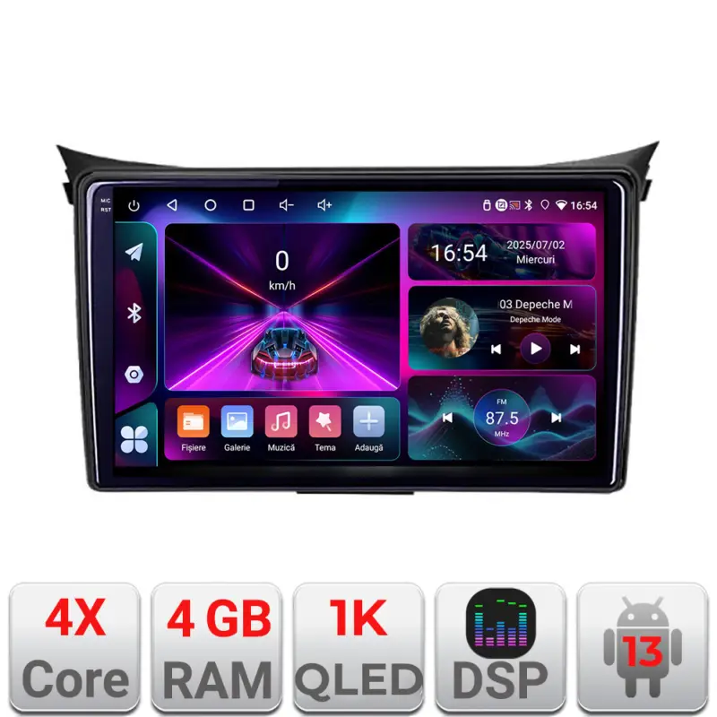 Navigație Android Hyundai i30 2011-2016, 4GB RAM, 64GB, ecran 1K InCell Cumpără online