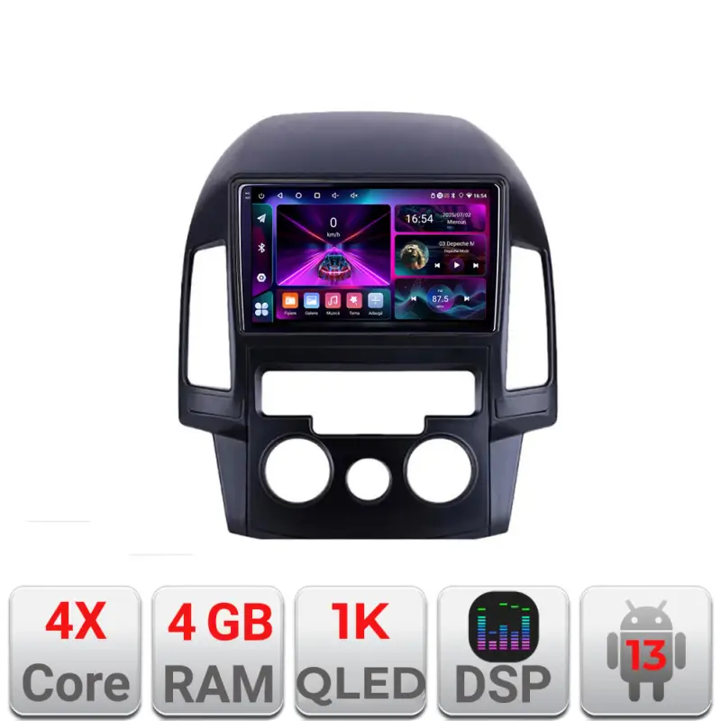 Navigatie Android Hyundai i30 2009-2012, clima manuala, 4GB RAM, 64GB Vezi acum
