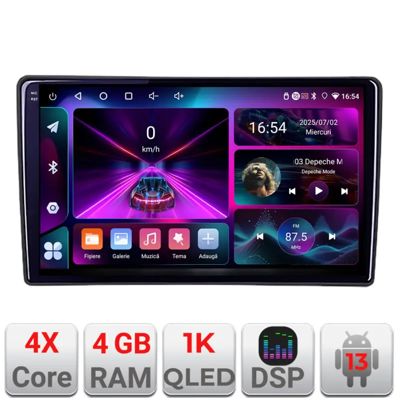 Transport gratuit Navigație Android Hyundai i40 cu GPS, internet și ecran InCell 1K 4GB+64GB