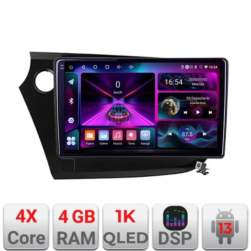 Navigatie Android Honda Insight 2009-2014, 4GB RAM, 64GB, ecran 1K InCell Plată sigură
