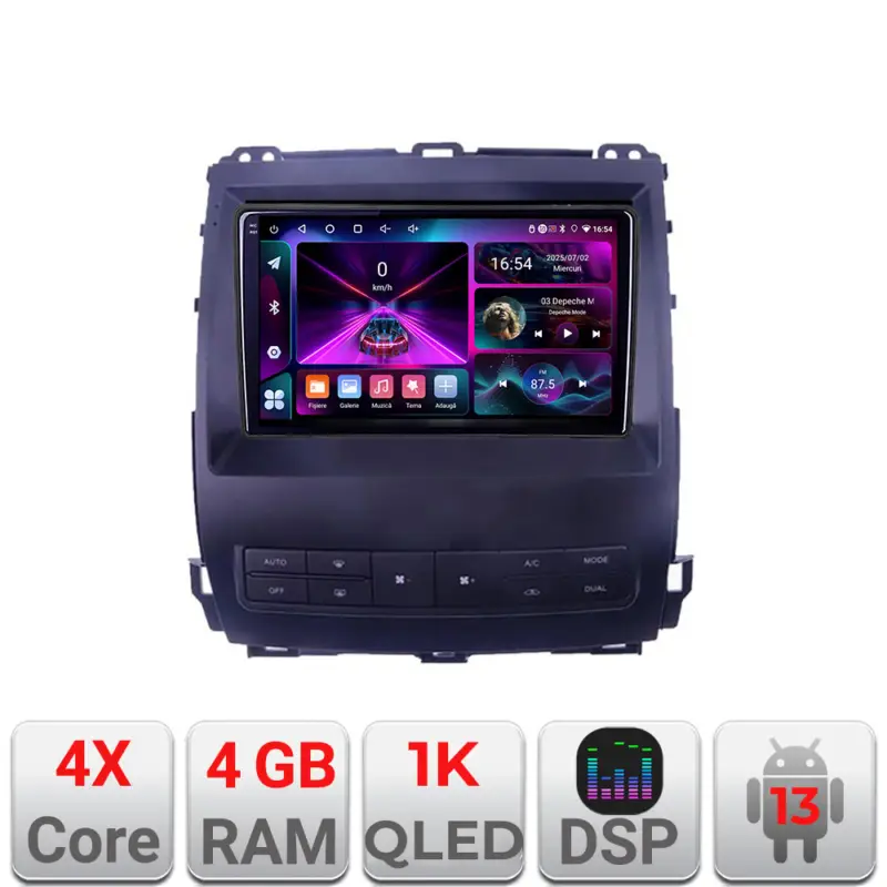 Navigație Toyota Prado J120 2002-2009, 4GB RAM 64GB, Android, ecran InCell 1K Ofertă exclusivă