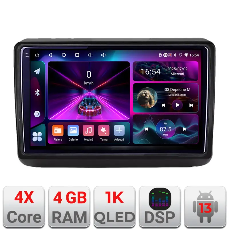 Promoție Navigație Android Jeep Grand Cherokee 2014-2019, 4GB RAM, 64GB, ecran 1K