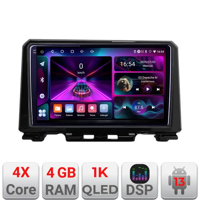 Premium Navigație Android Suzuki Jimny 2018+ 4GB RAM 64GB, ecran 1K InCell