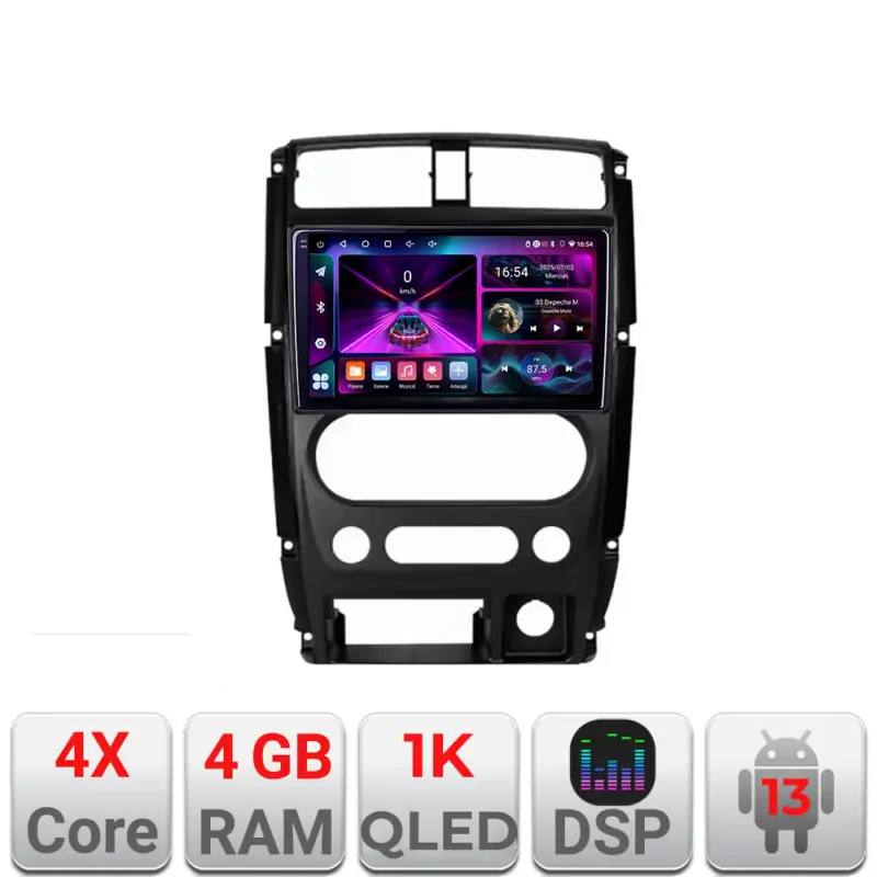 Navigatie Android Suzuki Jimny 2007-2016, 4GB RAM, 64GB, ecran 1K InCell Super ofertă