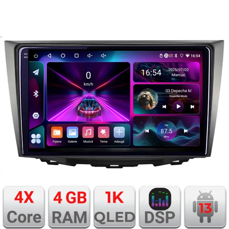Navigatie Android Suzuki Kizashi 2009-2015, 4GB RAM, 64GB, ecran 1K Noutate