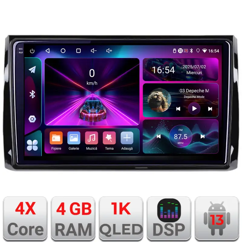 Navigație dedicată Skoda Kodiaq cu Android, 4GB RAM, 64GB și ecran 1K InCell Ofertă exclusivă