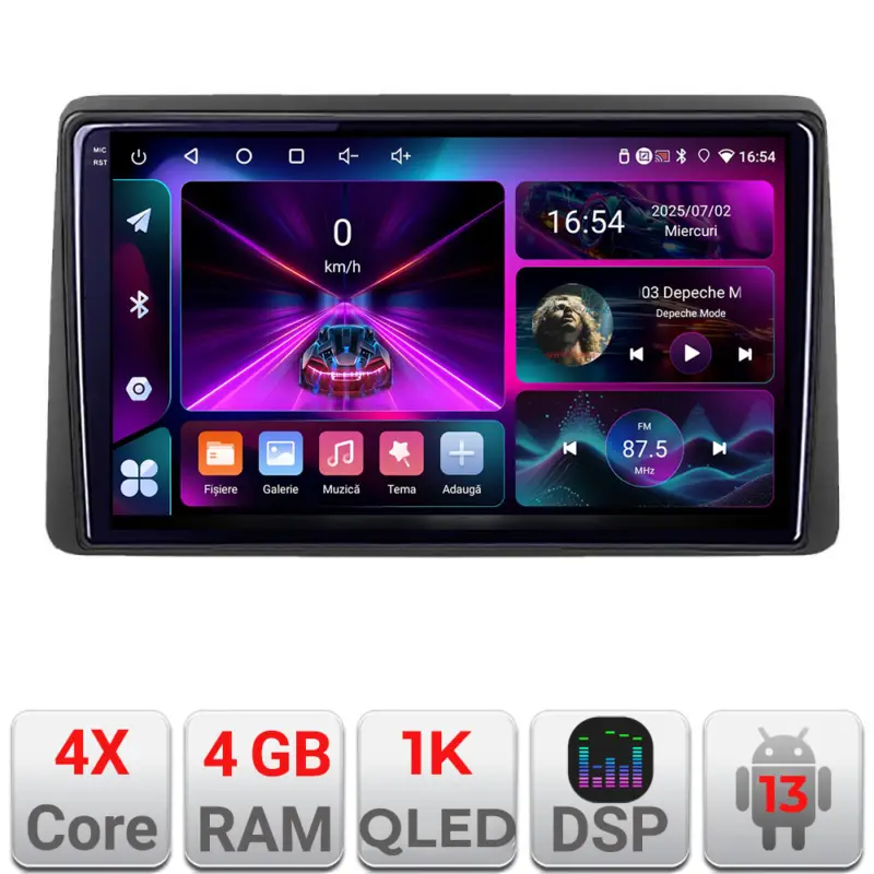 Navigație Android Opel Movano și Renault Master 2020+ 4GB RAM 64GB InCell 1K Ofertă specială