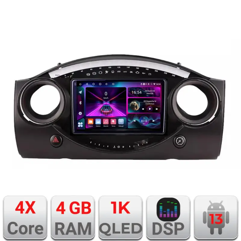 Ofertă Navigatie Android Mini Cooper 2004-2006, 4GB RAM, 64GB, ecran 1K InCell
