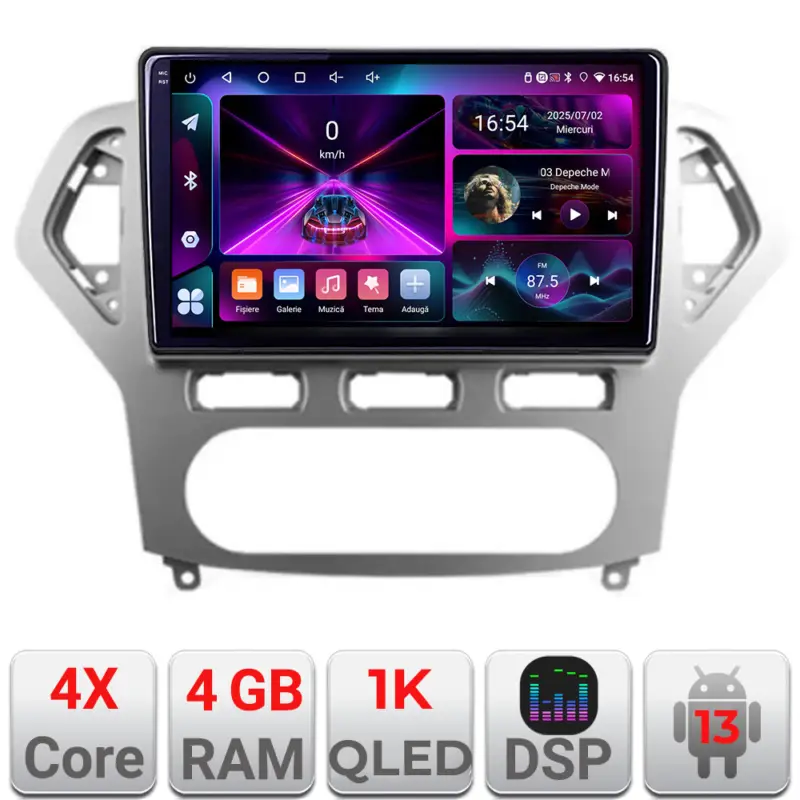Navigație Android Ford Mondeo 2006-2010, 4GB RAM, 64GB, ecran InCell 1K Livrare gratuită