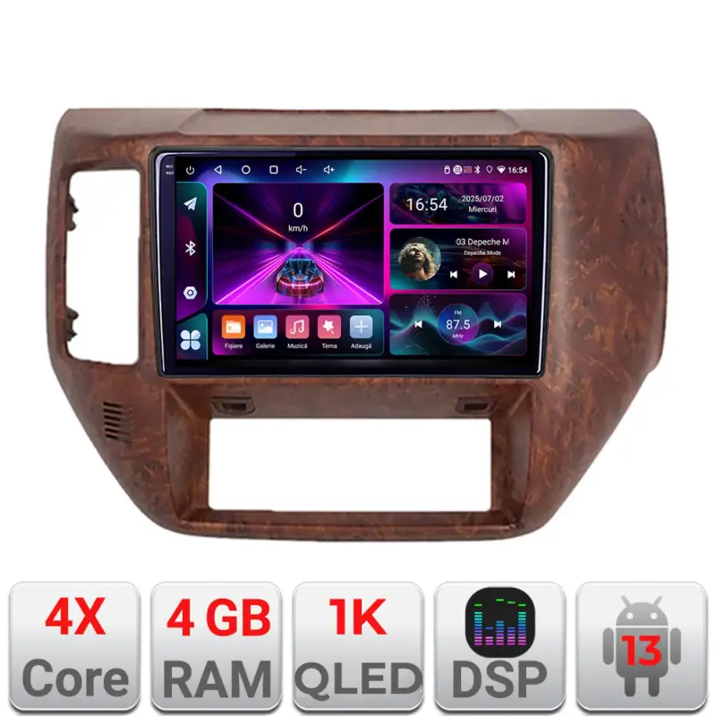 Reducere specială Navigatie Android Nissan Patrol 2005-2011, GPS, 4GB RAM, 64GB, QLED