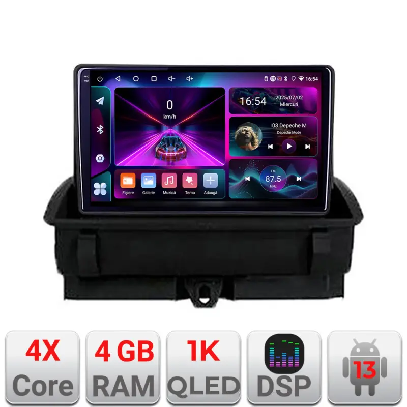 Chilipir Navigatie Audi Q3 2011-2018 Android 4GB RAM 64GB GPS WiFi Bluetooth