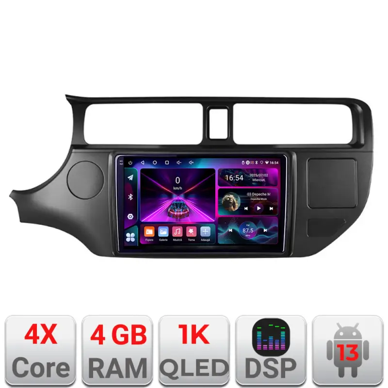 Navigație Android Kia Rio 2011-2014, 4GB RAM, 64GB, ecran InCell 1K Popular