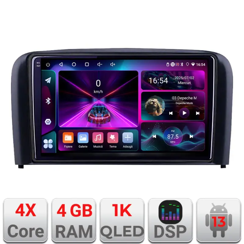 Navigație Android Volvo S80 2004-2006, 4GB RAM, 64GB, ecran InCell 1K Preț redus