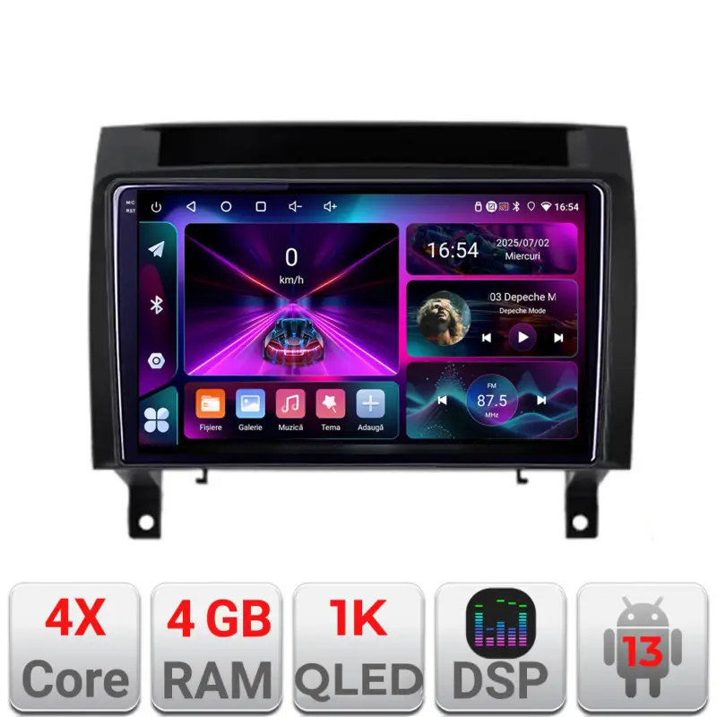 Ofertă de sezon Navigație Android Mercedes SLK 2004-2011, ecran InCell 1K, 4GB+64GB