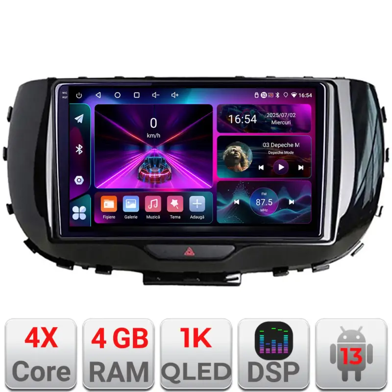 Navigație Kia Soul 2020+ Android 13, 4GB RAM, 64GB, ecran 1K InCell Ultima șansă