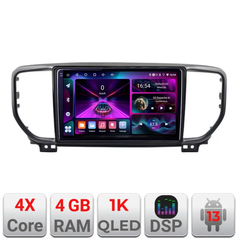 Chilipir Navigatie Android Kia Sportage facelift 2019, 4GB RAM, 64GB, ecran 1K InCell