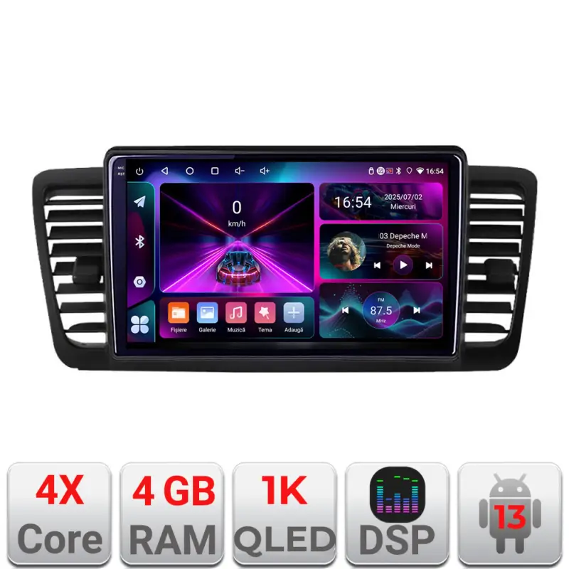 Navigație Android Subaru Outback Legacy 2004-2009, 4GB RAM, 64GB, 1K Preț redus