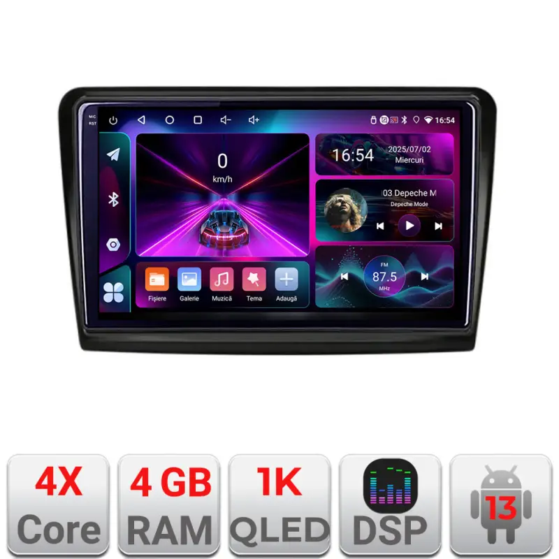 Cumpără acum Navigatie dedicata Skoda Superb 2 cu Android 13, 4GB RAM, 64GB si ecran 1K