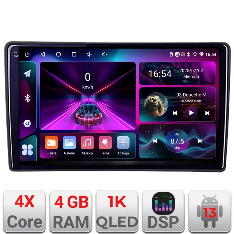 Bestseller Navigație Toyota Android 4GB RAM 64GB, ecran 1K QLED InCell