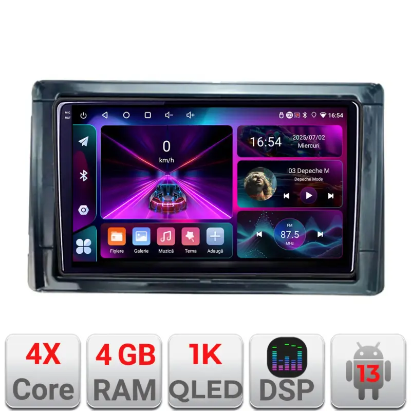 Navigație Toyota 2DIN cu Android 13, 4GB RAM, 64GB și ecran InCell 1K Ofertă limitată