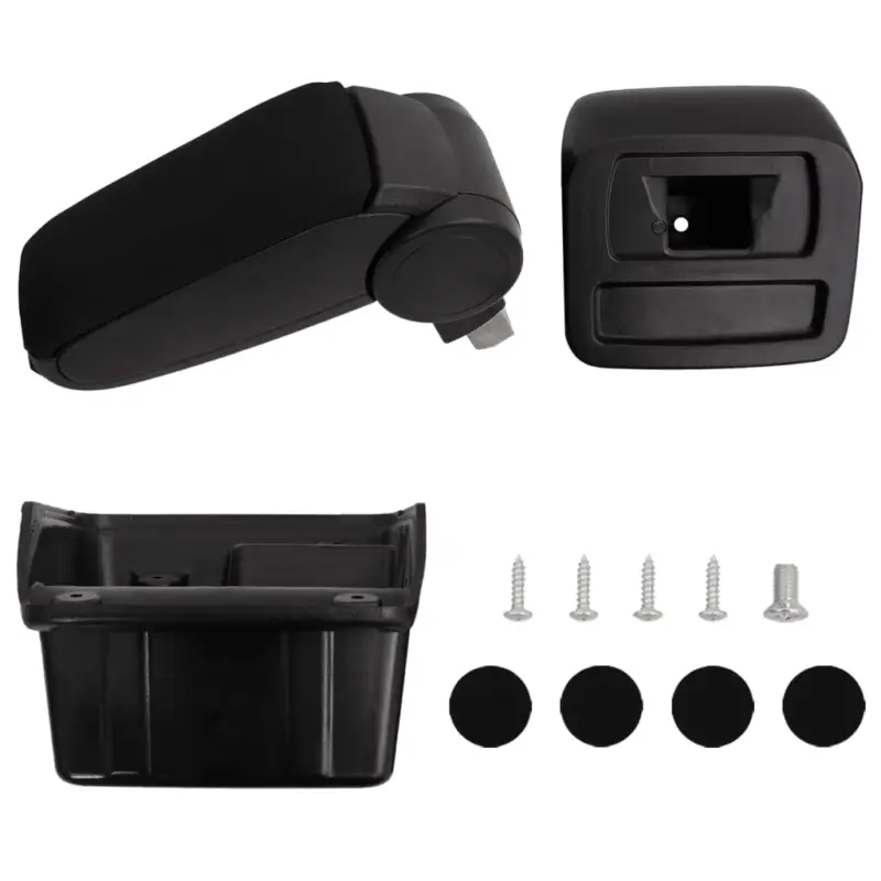 Cotieră auto, negru, 15x31x(28-44) cm ABS GartenMobel Dekor Preferatul clienților