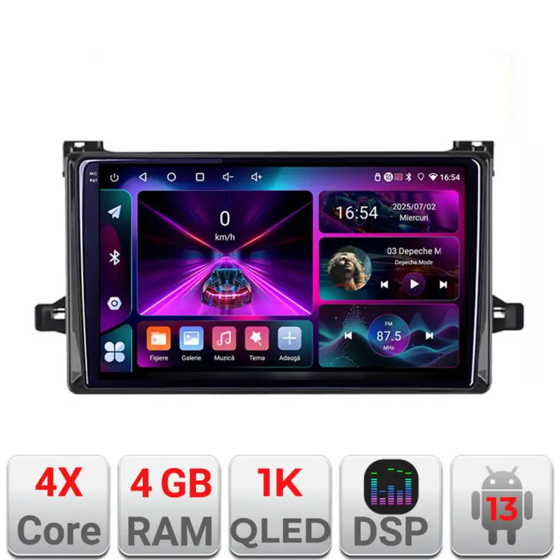 Preferatul clienților Navigatie Toyota Urbancruiser 2009-2014 Android 13, 4GB RAM, 64GB, ecran 1K
