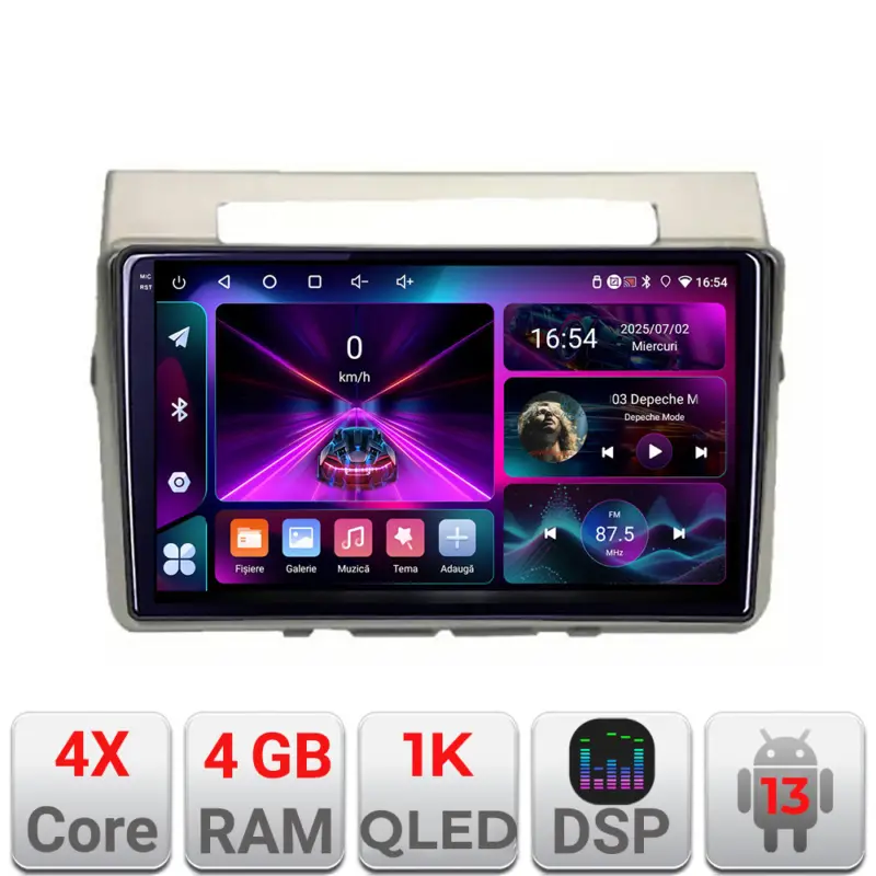 Navigatie Android Toyota Verso 2004-2009, 4GB RAM, 64GB, ecran InCell 1K Preferatul clienților