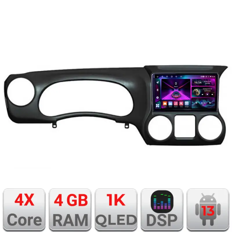 Vezi acum Navigatie Android Jeep Wrangler 2014-2016, GPS, 4GB RAM, 64GB, ecran 1K