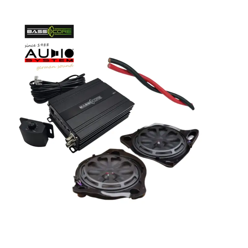 Pachet 2 subwoofere dedicate Mercedes cu amplificator BassCore si cablu 5 m Discount