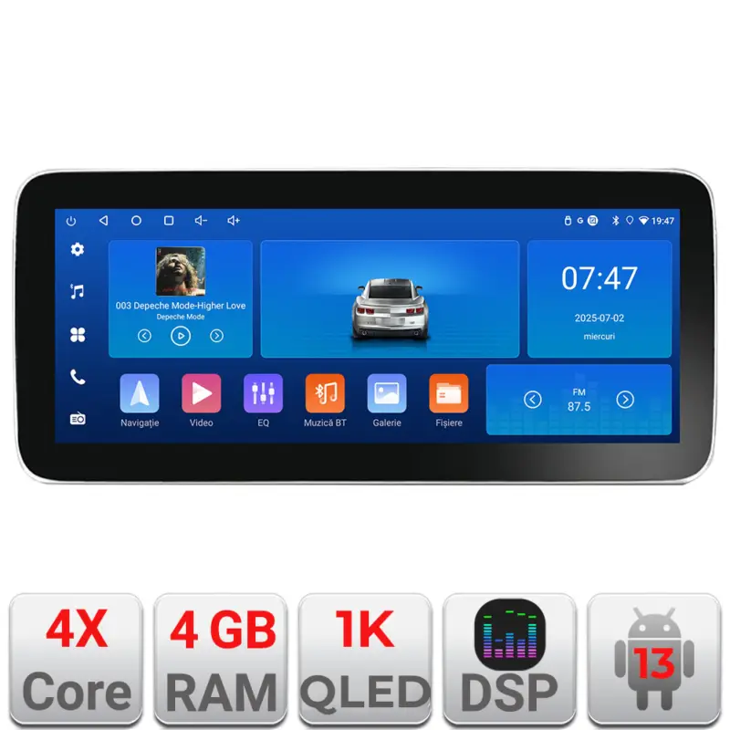 Navigație Citroen Berlingo și Opel Combo 2021+ 12.3 inch 4GB+64GB Ofertă limitată