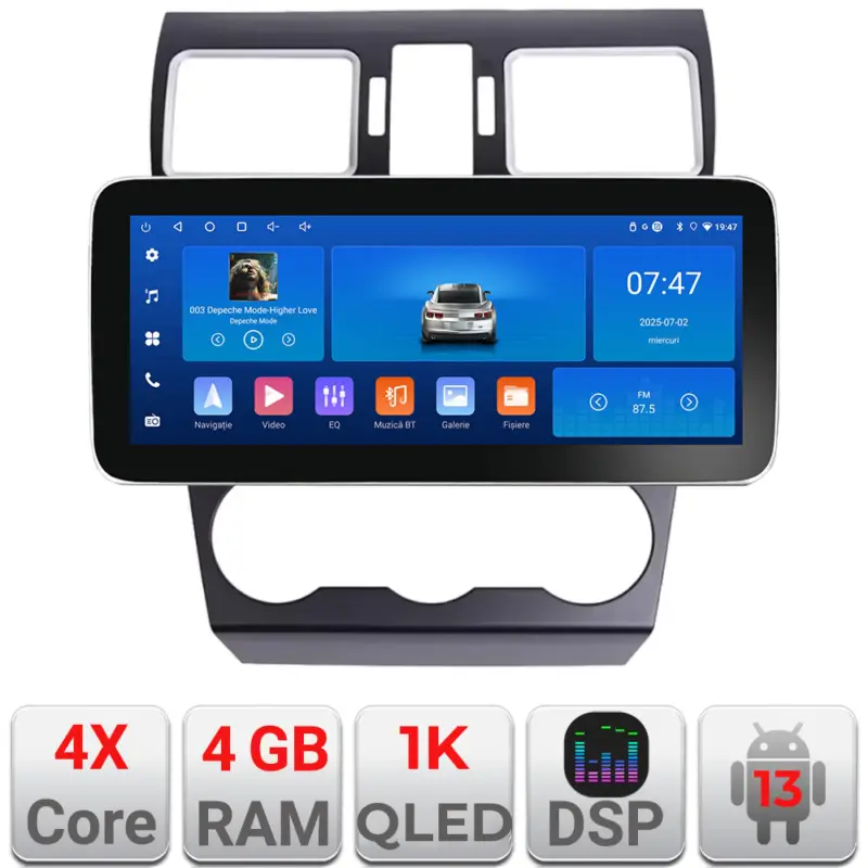 Navigație Subaru Forester XV 12.3 inch Edotec 4+64 GB CarPlay Android Auto Premium