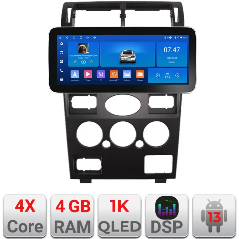Super ofertă Navigatie Ford Mondeo 2004-2007 12.3 inch 4GB+64GB CarPlay Android Auto