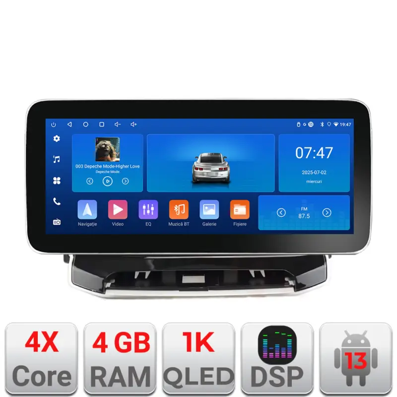 Navigație Jeep Compass 2021+ Edotec 12.3 inch 4GB RAM 64GB CarPlay Livrare gratuită