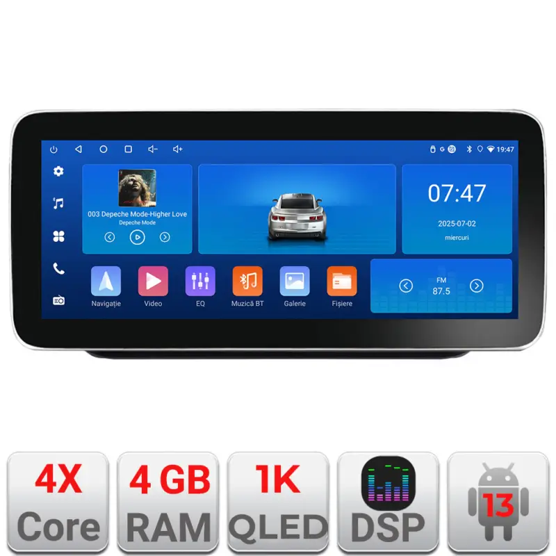 Nu rata Navigație Nissan X-Trail 2021+ Edotec 12.3 inch 4GB RAM 64GB CarPlay