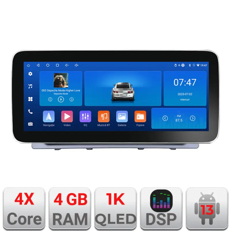Navigație Honda CR-V 2023+ Edotec 12.3 inch 4GB RAM 64GB CarPlay Android Auto Livrare rapidă