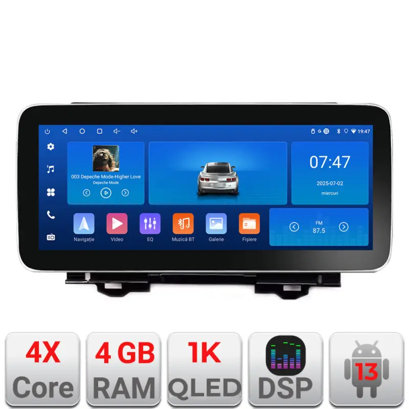 Navigație Honda HR-V 2022+ Edotec 12.3 inch 4GB+64GB CarPlay Android Auto Livrare rapidă