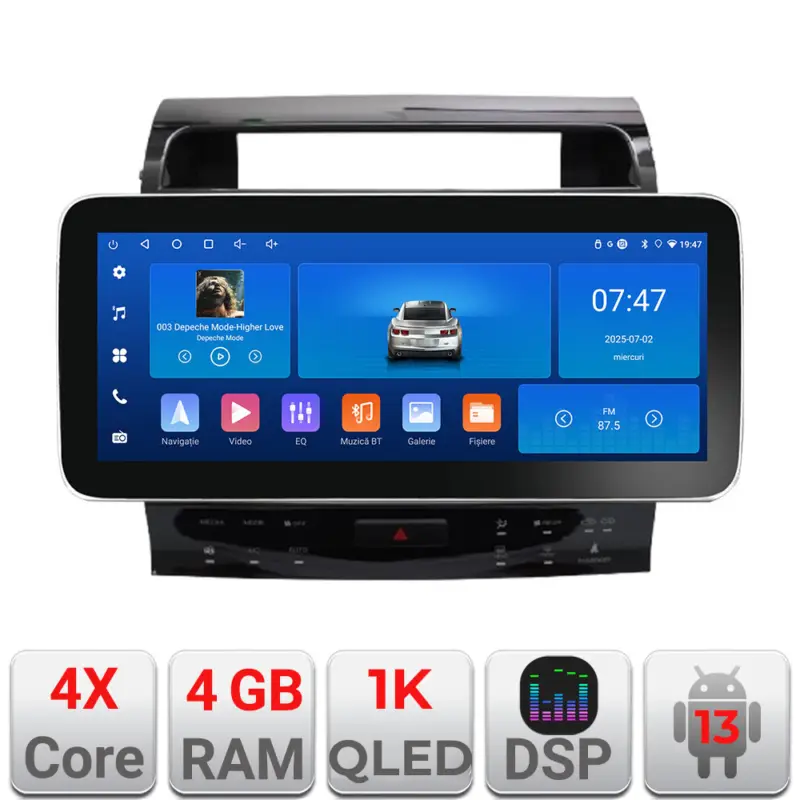 Navigație Toyota Land Cruiser V8 2009-2020 Edotec 12.3 inch 4GB+64GB Reducere