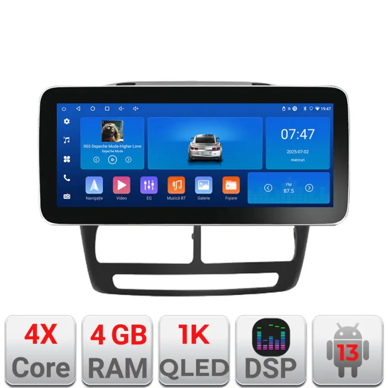 Lichidare de stoc Navigație Android Fiat Doblo 2010-2017 Edotec 12.3 inch 4GB+64GB