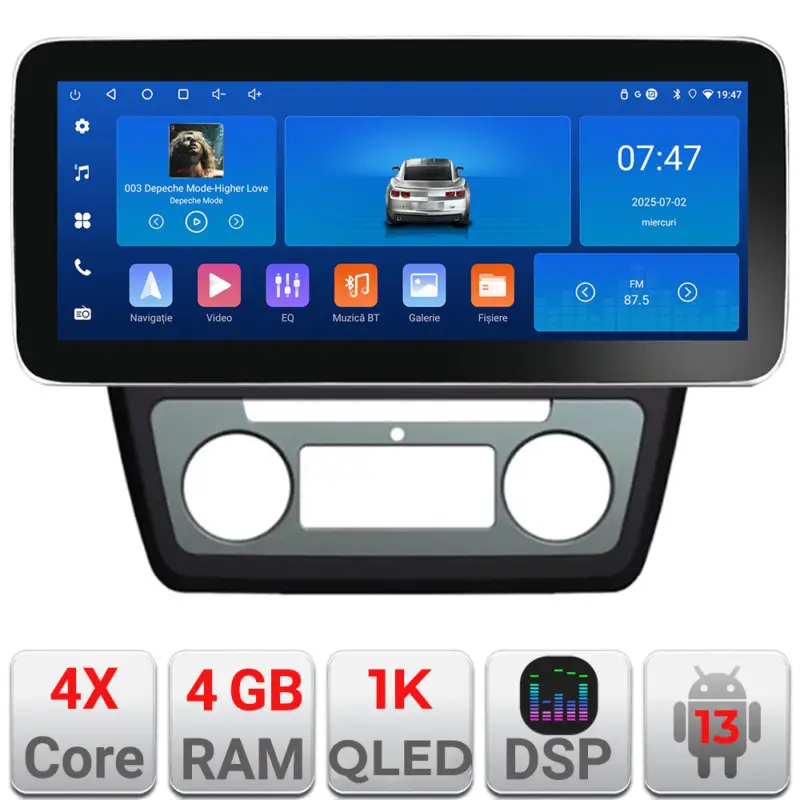 Preferatul clienților Navigatie Android 13 Skoda Yeti 2009-2014, 12.3 inch, 4GB+64GB