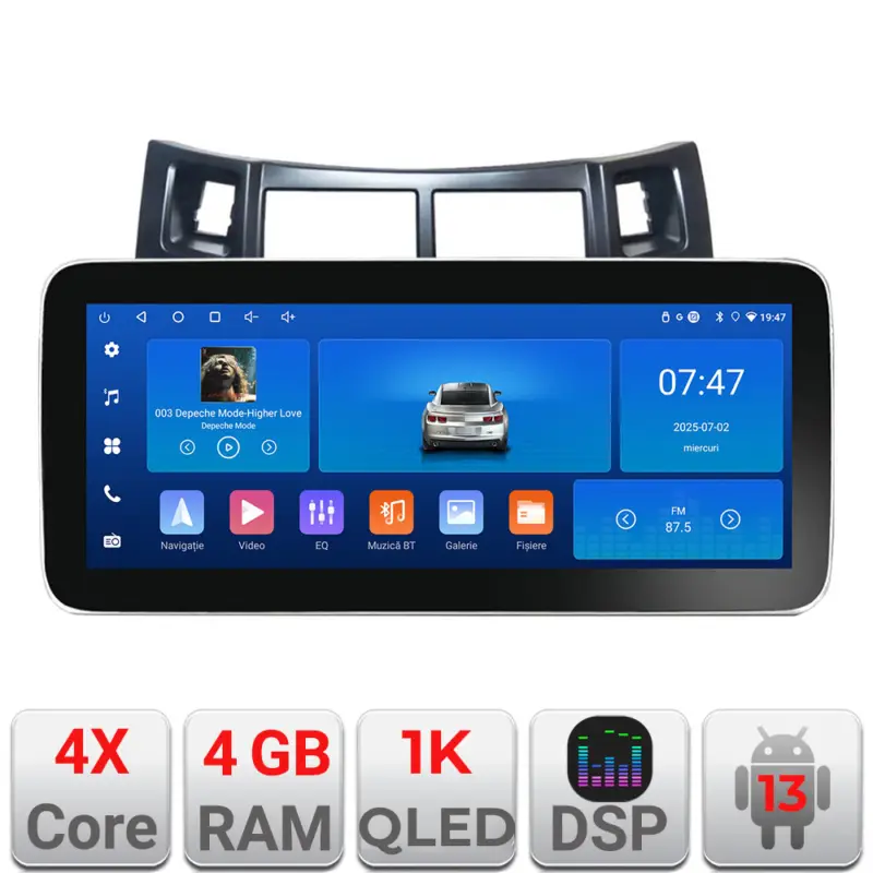Reducere de preț Navigatie Android Toyota Yaris 2008-2011, 12.3 inch, 4GB RAM, 64GB