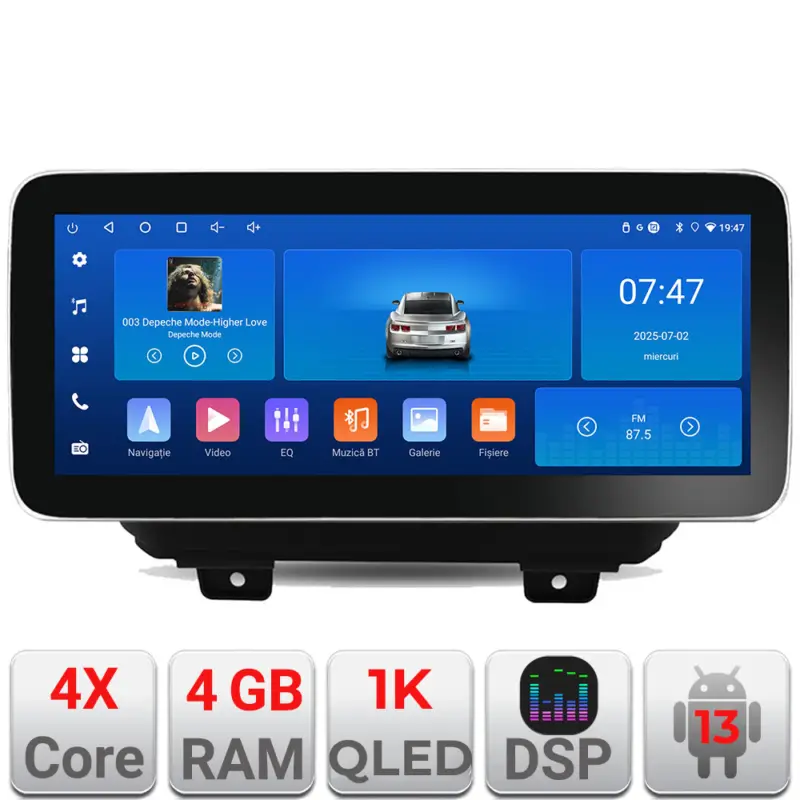 Reducere de preț Navigație Android Jeep Wrangler 2018+ 12.3 inch 4GB RAM 64GB GPS