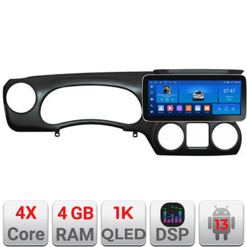 Reduceri Navigatie Android Jeep Wrangler 2014-2016, 12.3 inch, 4GB+64GB, WiFi 5GHz